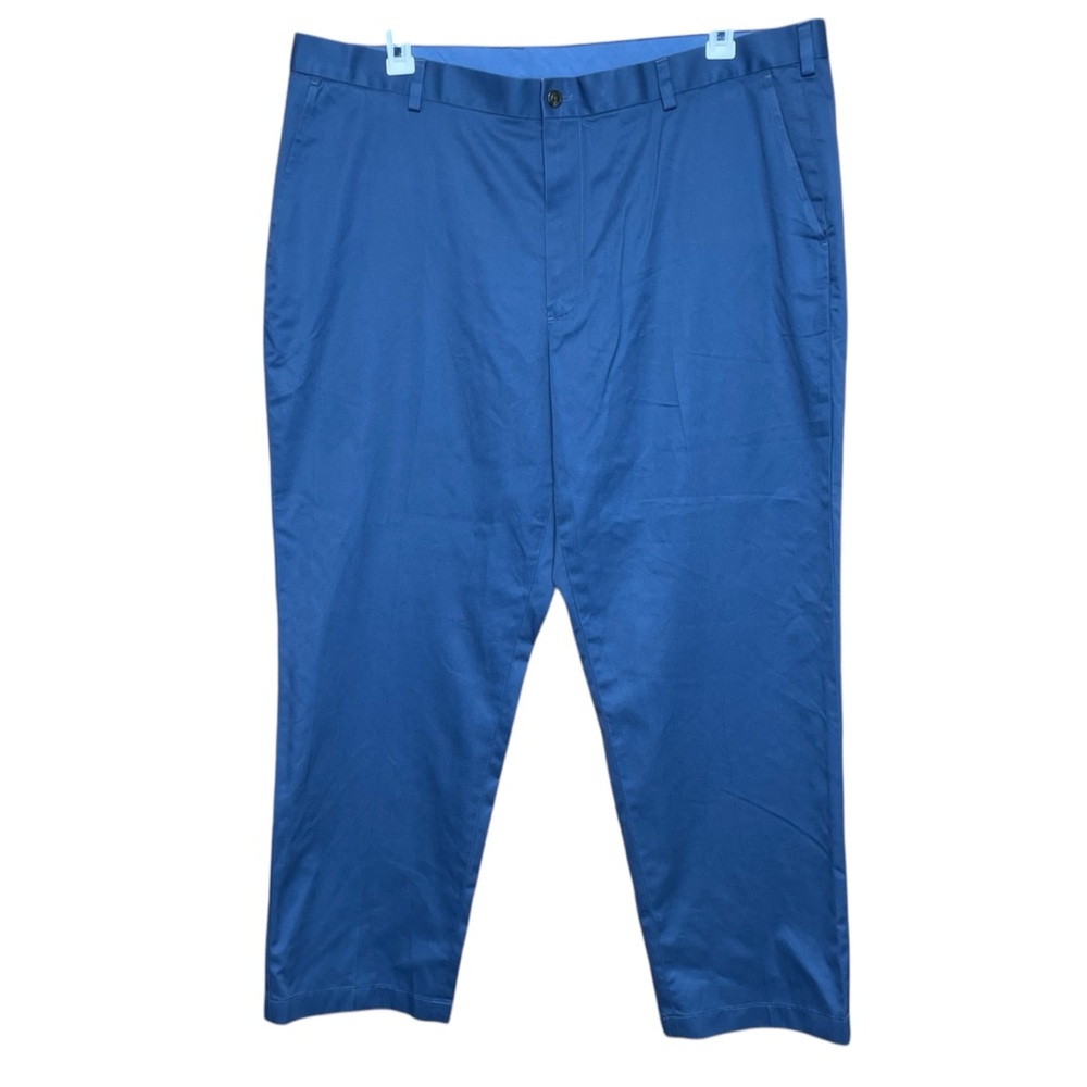 Brooks Brothers Pants Lightweight Advantage Chino Clark Flat Front Blue 42 x 30